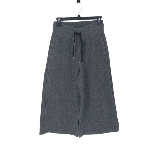 Lululemon Retreat Yourself Crop Heathered‎ Core Dark Grey Size 4 - Picture 1 of 8